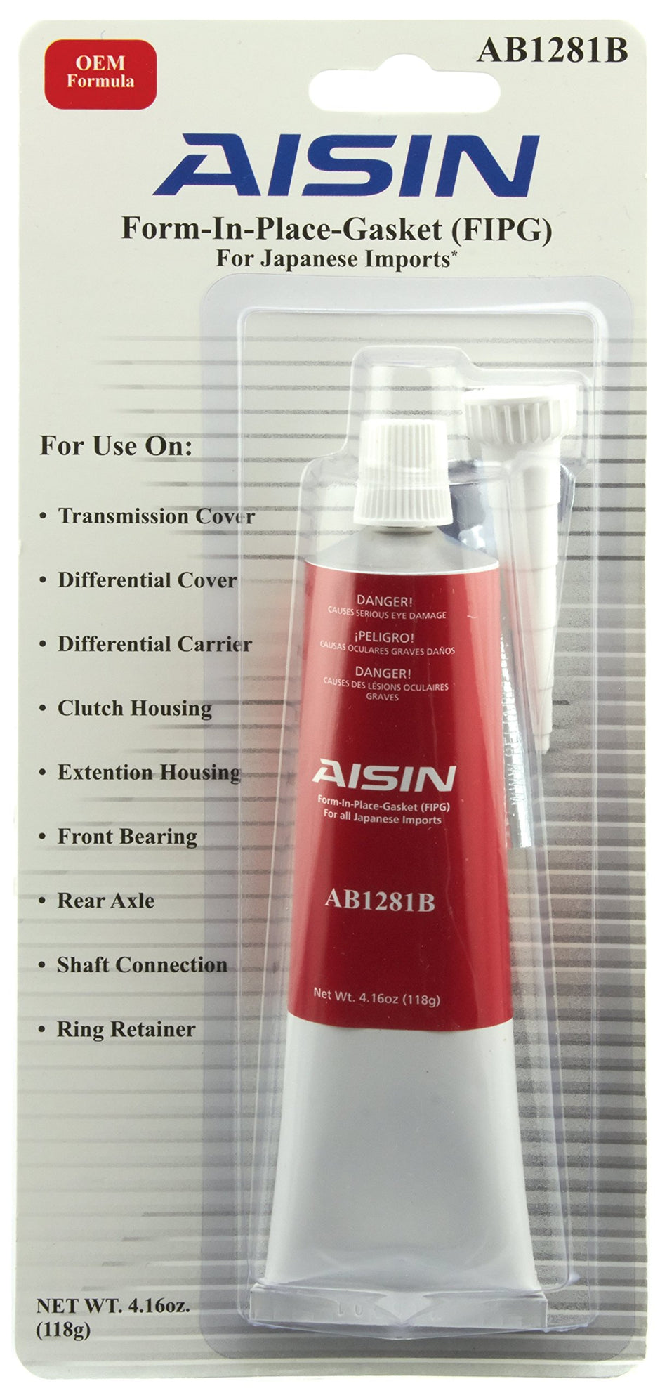 AISIN AB1281B Gasket Sealant Tube (Red/Brown)