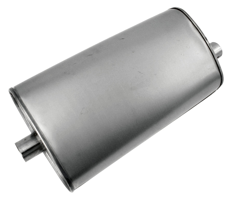 Walker Exhaust Quiet-Flow Stainless Steel 21563 Direct Fit Exhaust Muffler 2 Inlet (Inside) 2 Outlet (Inside)