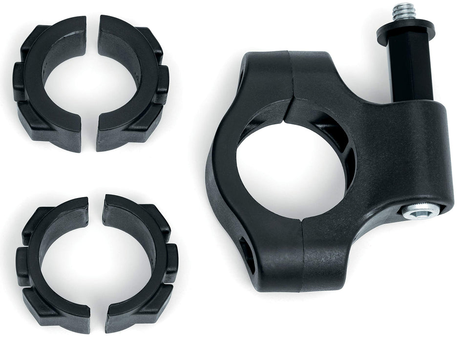 Kuryakyn 1955 Handlebar Mount Kit for SideKix Plus Bluetooth Speaker Multi Fit for 7/8, 1, and 1 1/4 Diameter Bars, Black