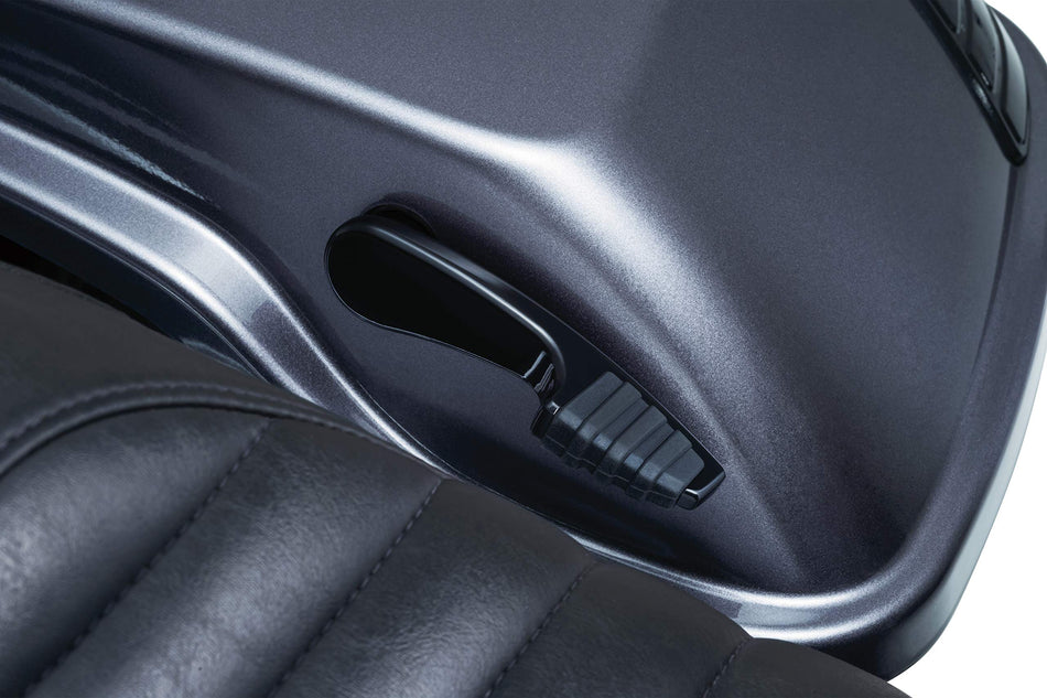 Kuryakyn 5193 Motorcycle Accent Accessory: Quick Draw Saddlebag Latch Handles for 2014-2019 Harley-Davidson Motorcycles, Gloss Black, 1 Pair