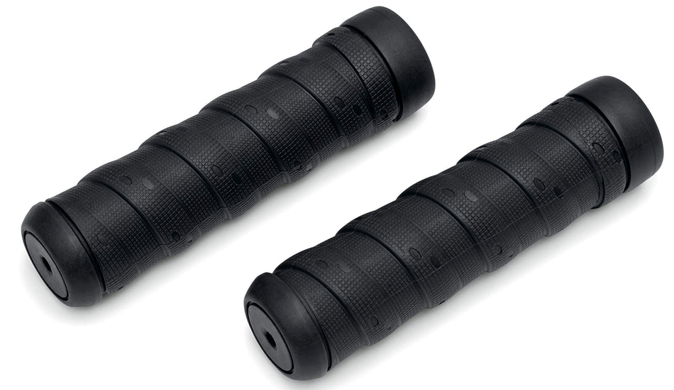 Kuryakyn 6590 Motorcycle Handlebar Accessory: Classic Wrap Grips Universal Fit for 1 Diameter Handlebars, Black, 1 Pair