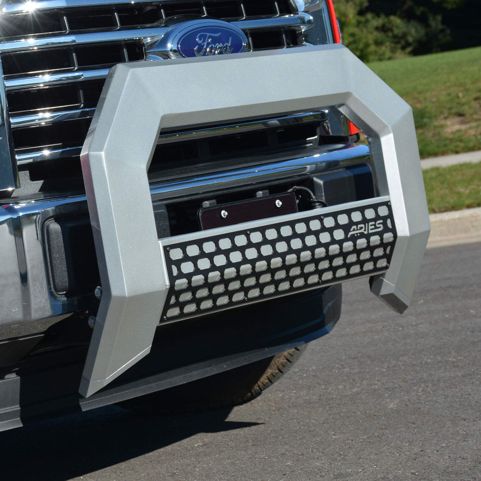 ARIES 2153003 AdvantEDGE Chrome Aluminum Truck Bull Bar, Select Ford F-250, F-350, F-450, F-550 Super Duty
