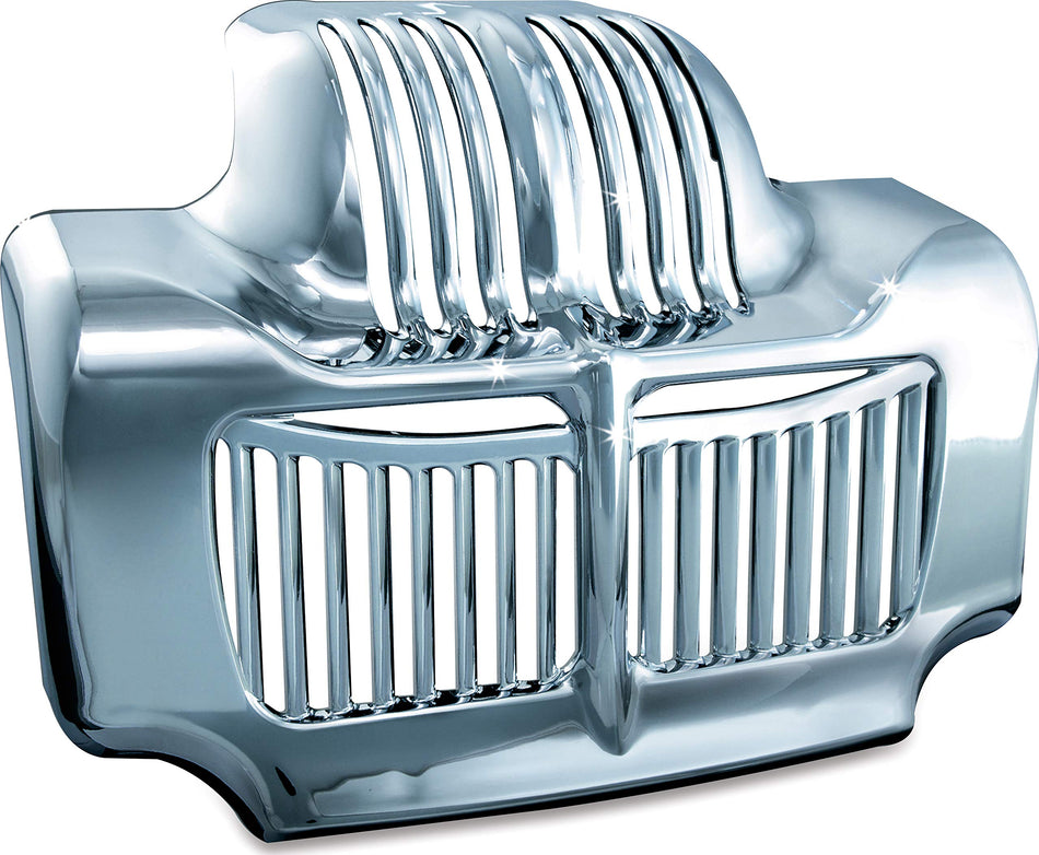 Kuryakyn 7784 Motorcycle Accent Accessory: Oil Cooler Cover for 2011-16 Harley-Davidson Touring Motorcycles, Chrome
