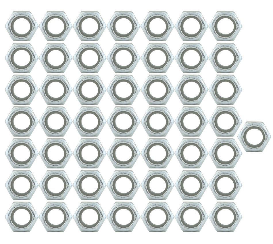 Allstar ALL16012-50 Thread Hex Nut with Nylon Insert Nut - 50 Piece