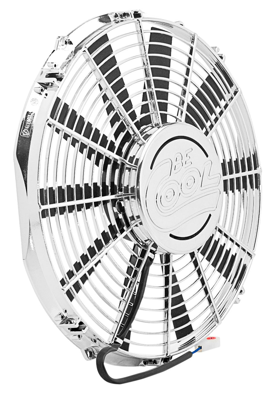 Be Cool 75110 Show & Go 12 Chrome Puller Fan with Billet Cover