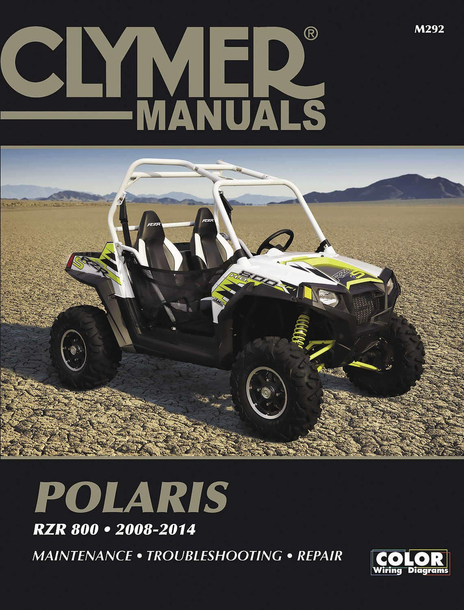 Clymer 27-M292 Repair Manual Polaris Rzr800