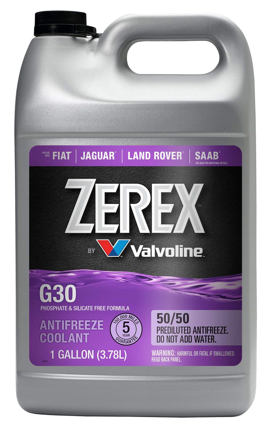 Valvoline Zerex G30 Phosphate and Silicate Free 50/50 Prediluted Ready-to-Use Antifreeze/Coolant 1 GA