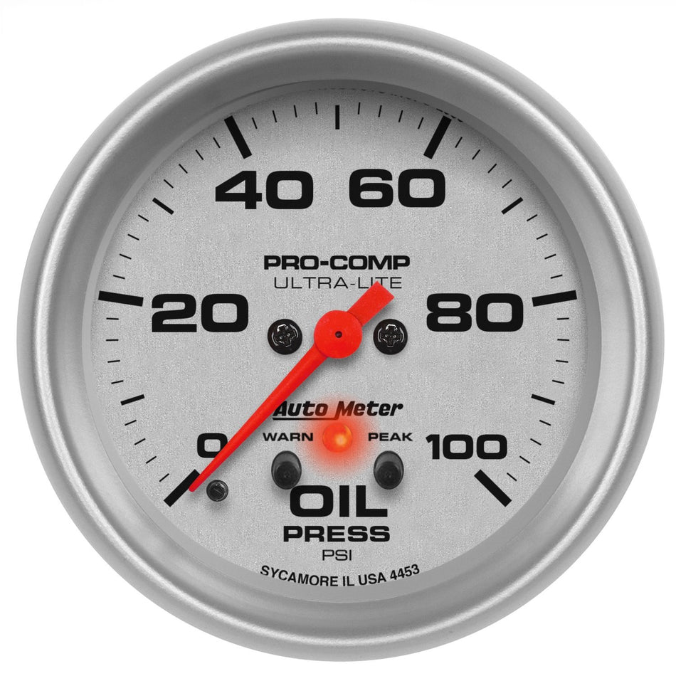 Auto Meter 4453 Ultra-Lite Electric Oil Pressure Gauge