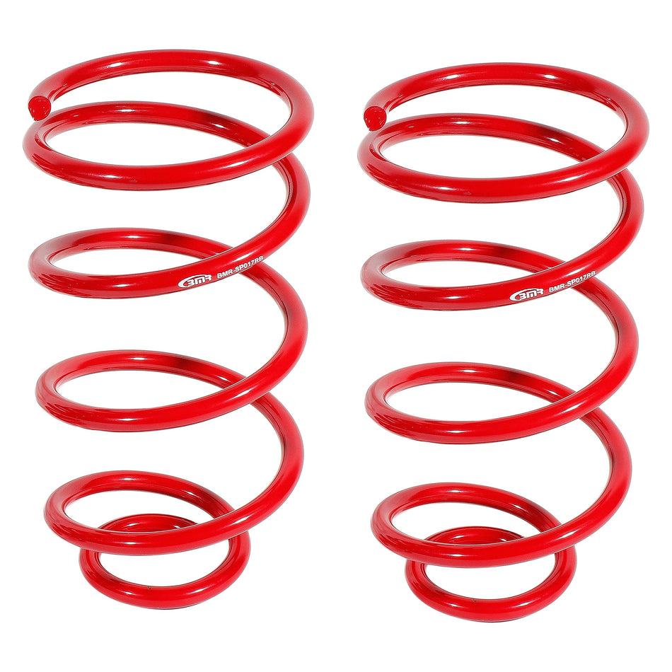 BMR Suspension SP017R Lowering springs, rear, 1 drop Red 1967-1972 A-Body
