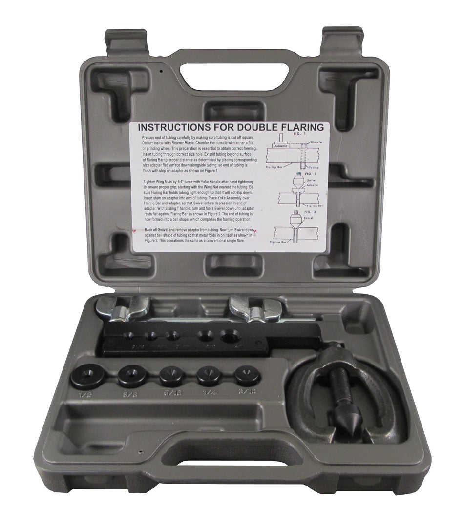 Cal-Van Tools 163 Double Flaring Tool - Heavy Duty, 45 Degree Swaging Tool Kit with Tension Tube Cutter. Automotive Accessories,Multi,One Size