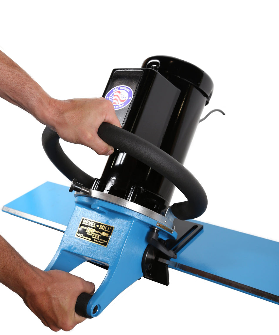 Heck Industries 9000 Bevel-Mill Plate Beveler, 1-3/16 Maximum Bevel, 1-1/2HP, 110V