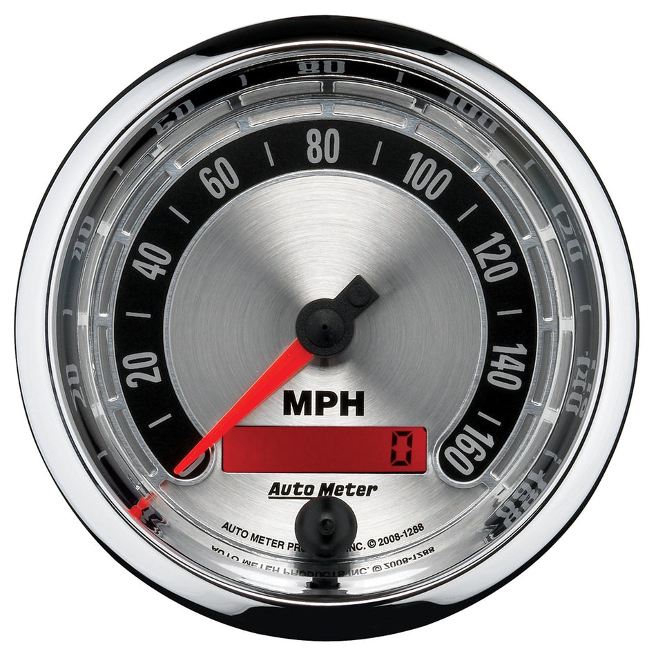 Auto Meter 1288 American Muscle 3-3/8 160 mph Electric Programmable Speedometer Gauge