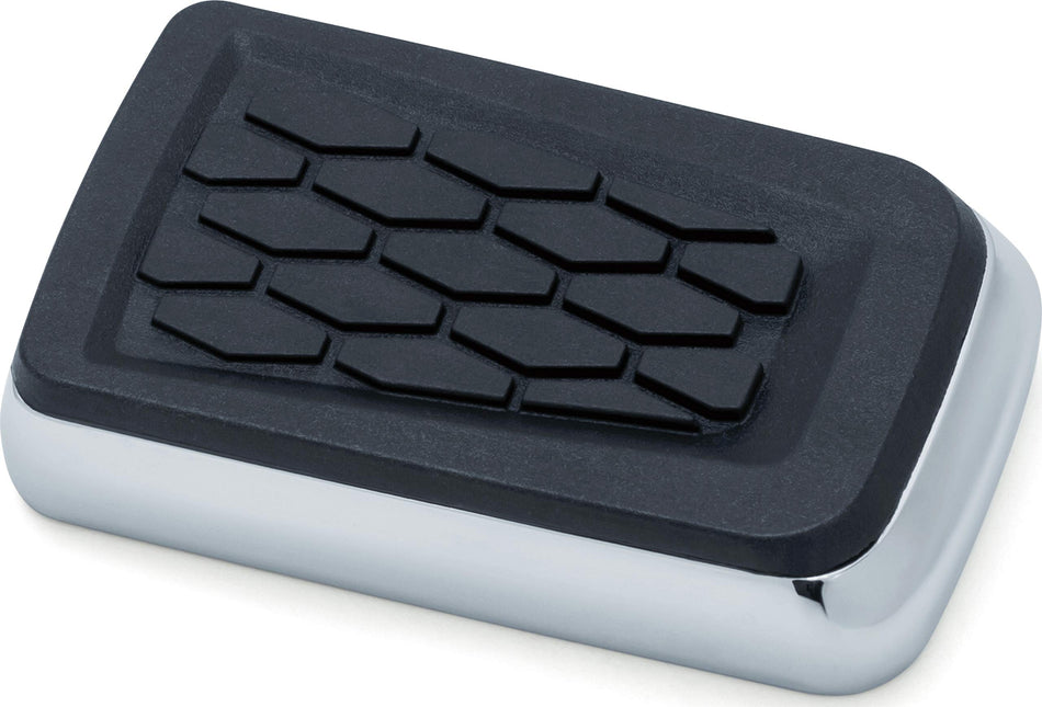Kuryakyn 5916 Motorcycle Foot Control: Hex Brake Pedal Pad for 1984-2019 Harley-Davidson FX & XG Motorcycles, Chrome