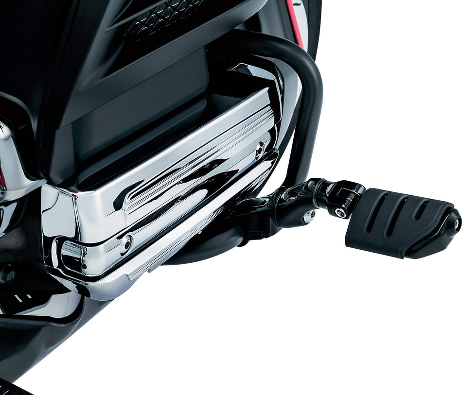 Kuryakyn 3995 Motorcycle Foot Controls: Ergo II Cruise Mounts with Trident Dually ISO Pegs and Mini Arms for Honda Gold Wing, Valkyrie Motorcycles, Gloss Black, 1 Pair