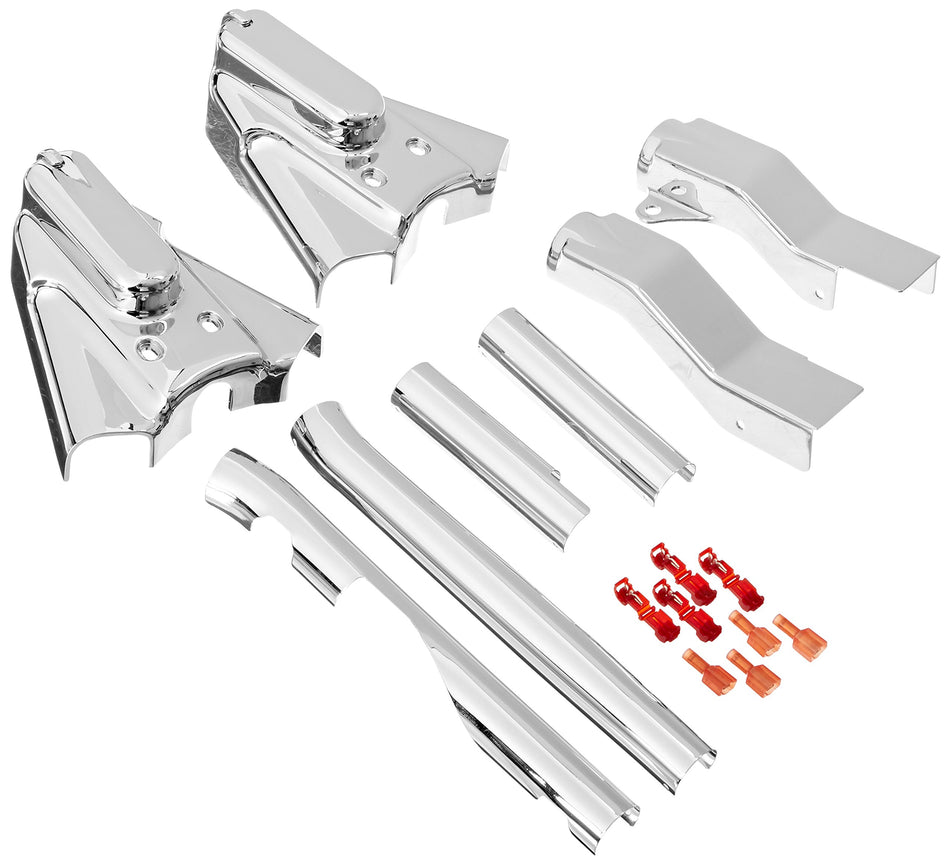 Kuryakyn 8288 Motorcycle Accent Accessory: Swingarm Covers for 1986-1999 Harley-Davidson Softail Motorcycles, Chrome
