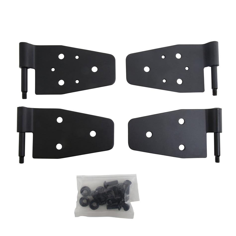 Smittybilt 7641 Black Door Hinges for Half Steel Doors, Set of 4, Black, for 1987-2006 Jeep������ Wrangler TJ/YJ/LJ