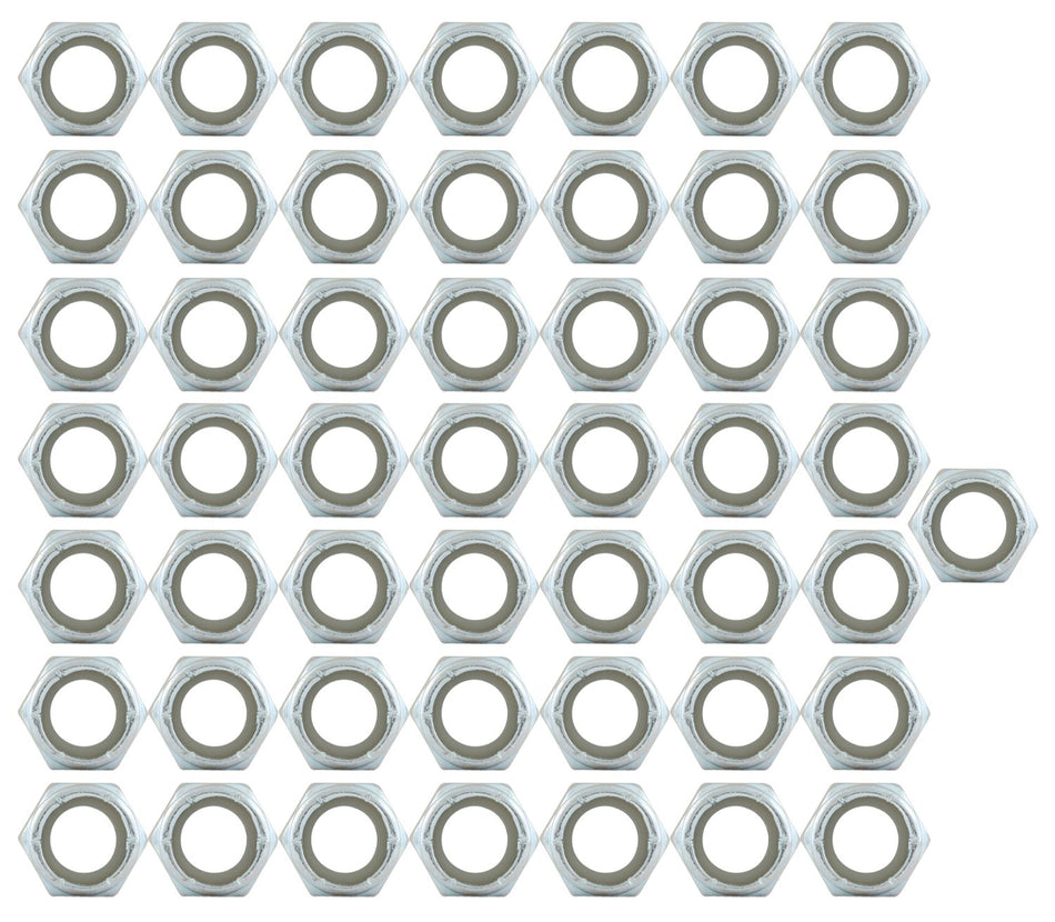 Allstar ALL16013-50 Thread Hex Nut with Nylon Insert - 50 Piece