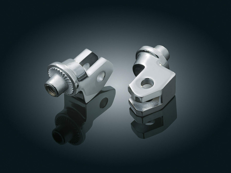Kuryakyn 8814 Splined Male Mount Peg Adapters for Front Footpegs and Floorboards: 1985-2018 Yamaha Motorcycles, Chrome, 1 Pair