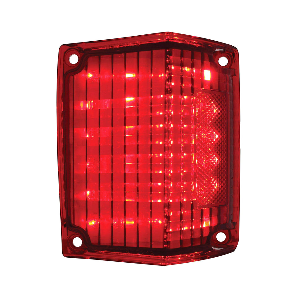 United Pacific CTL7072LED-R Tail Light Lens 36 Led Tail Light Lens For 1970 72 Chevy El Camino And Station Wagon, Card Packaging