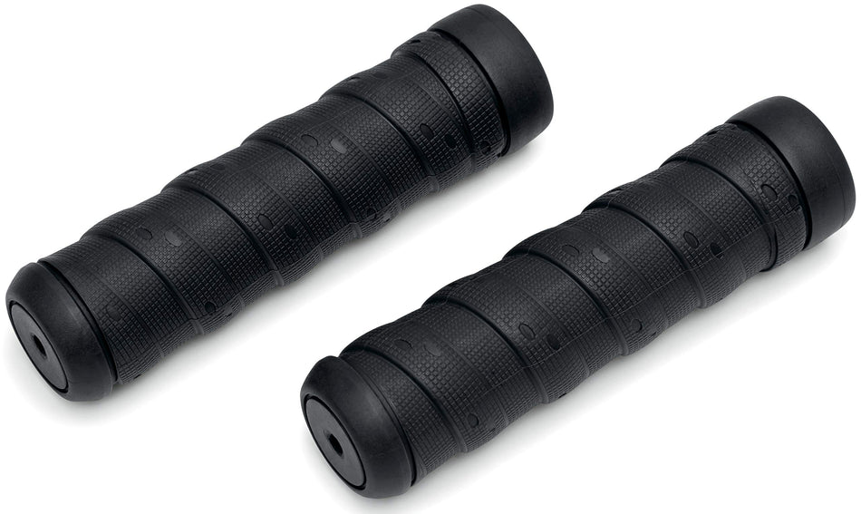 Kuryakyn 6592 Motorcycle Handlebar Accessory: Classic Wrap Grips Universal Fit for 7/8 Diameter Handlebars, Black, 1 Pair