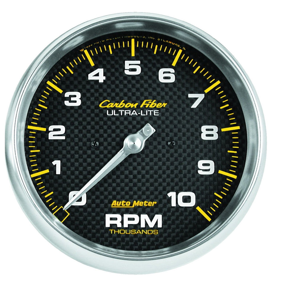 AUTO METER 4898 Carbon Fiber Electric in-Dash Tachometer 5.000 in.