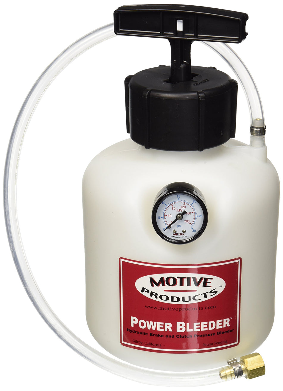 Motive Products 0119 Universal Power Bleeder 2-Quart Tank with Hose and Large Round Adapter