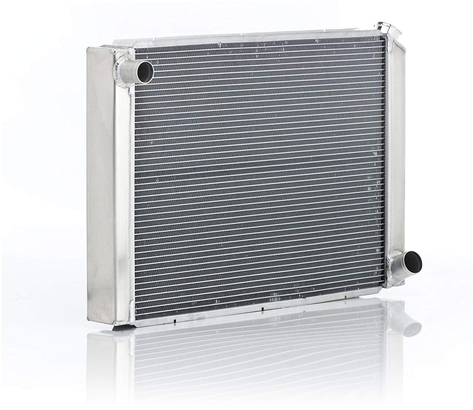 Be Cool 35003 Qualifier Natural Finish Radiator with Dual 1" Core