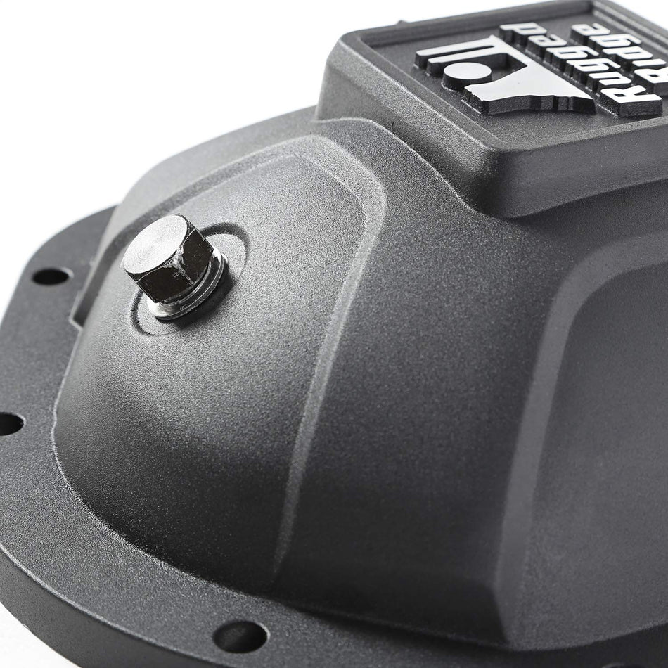 Rugged Ridge | Boulder Aluminum Differential Cover, Black | 16595.12 | Fits Dana 44