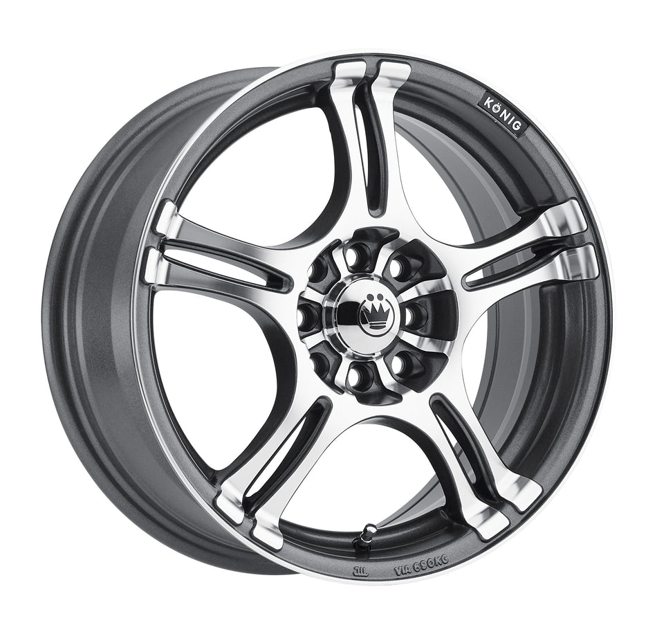 Konig Incident Graphite Machined Wheel (13x5.5/4x100mm)