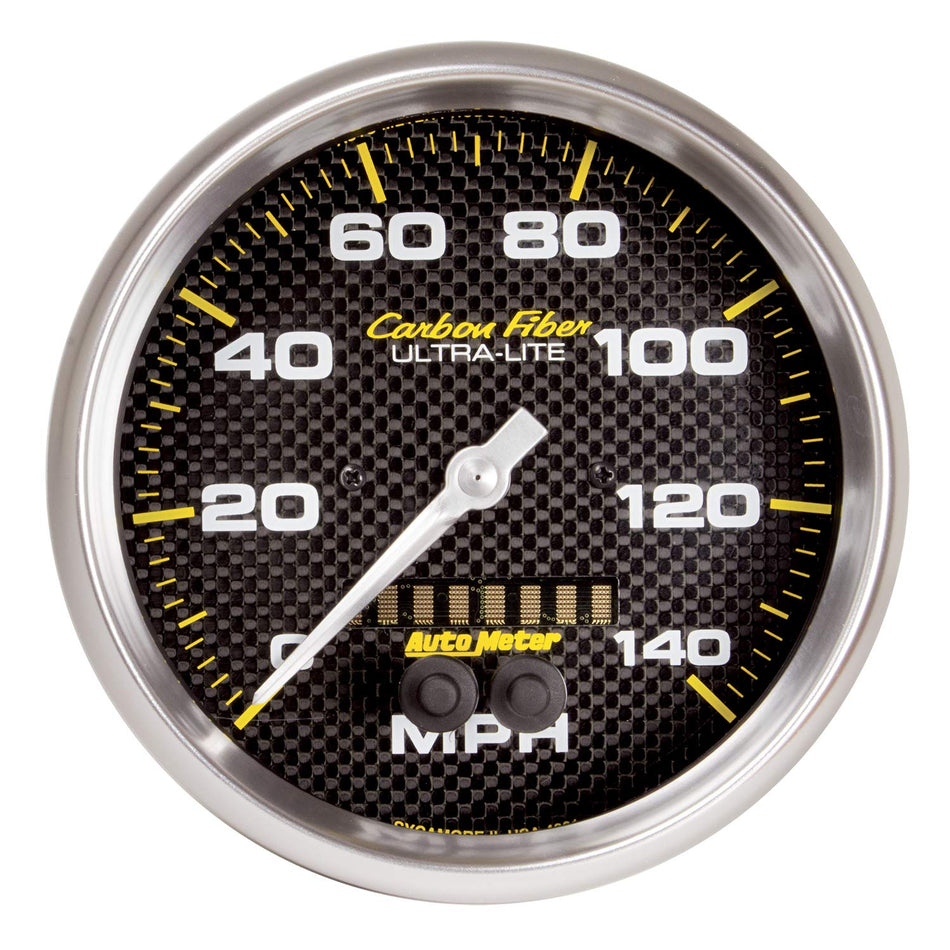 Auto Meter 4881 CARBON FIBER 5 GPS Speedometer (0-140 MPH)