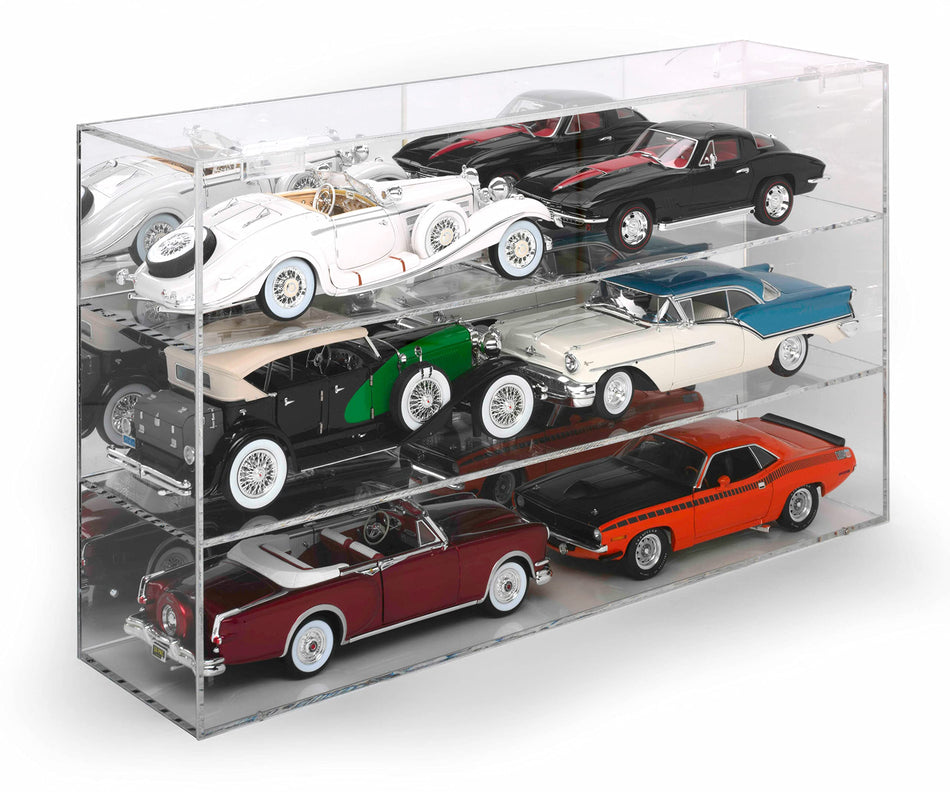 Auto World - Six-Car Acrylic Display Case, 1:18 (AWDC015), Clear