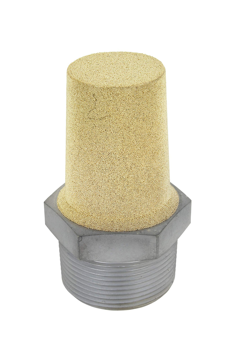 Milton Pneumatic Exhaust Muffler, 1 1/2��������� MNPT 40 Micron Sintered Bronze Silencer/Diffuse air & Noise Reducer