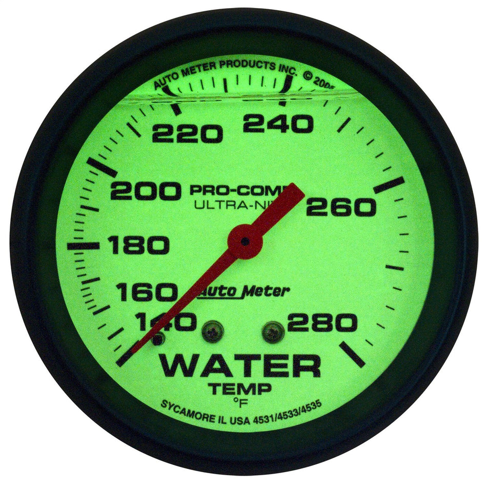 Auto Meter 4235 Ultra-Nite Water Temperature Gauge
