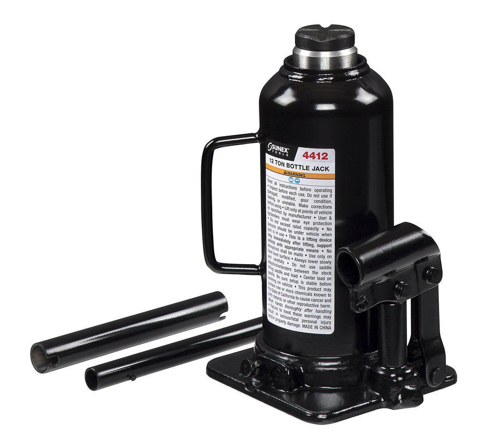 Sunex 4412 Fully Welded Heavy Duty 12 Ton Bottle Jack