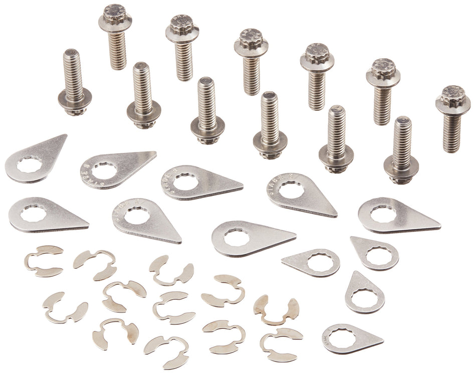 Stage 8 (8955) Stainless Steel Header Bolt Kit for Small Block Mopar
