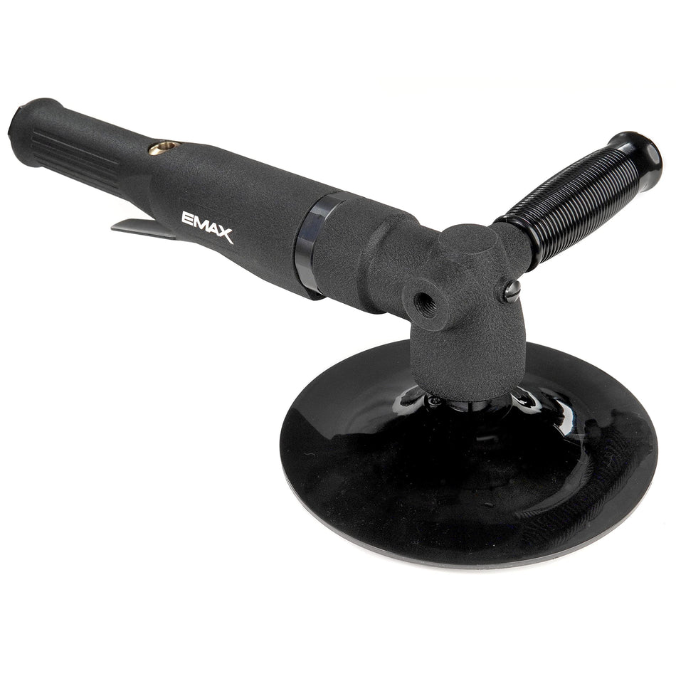 EMAX Air Angle Sander - 7 Pneumatic Sanding Tool with Soft-Touch 3 Finger Trigger & 5,000 Max RPM - EATAS70S1P