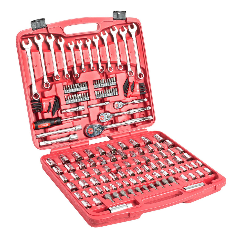 Great Neck GN175 175 Piece Mechanic���������s Tool Set, Mechanic Tool Kit, SAE And Metric Tool Set, Mechanical Tool Set, Auto Tool Set, Tool Box Set