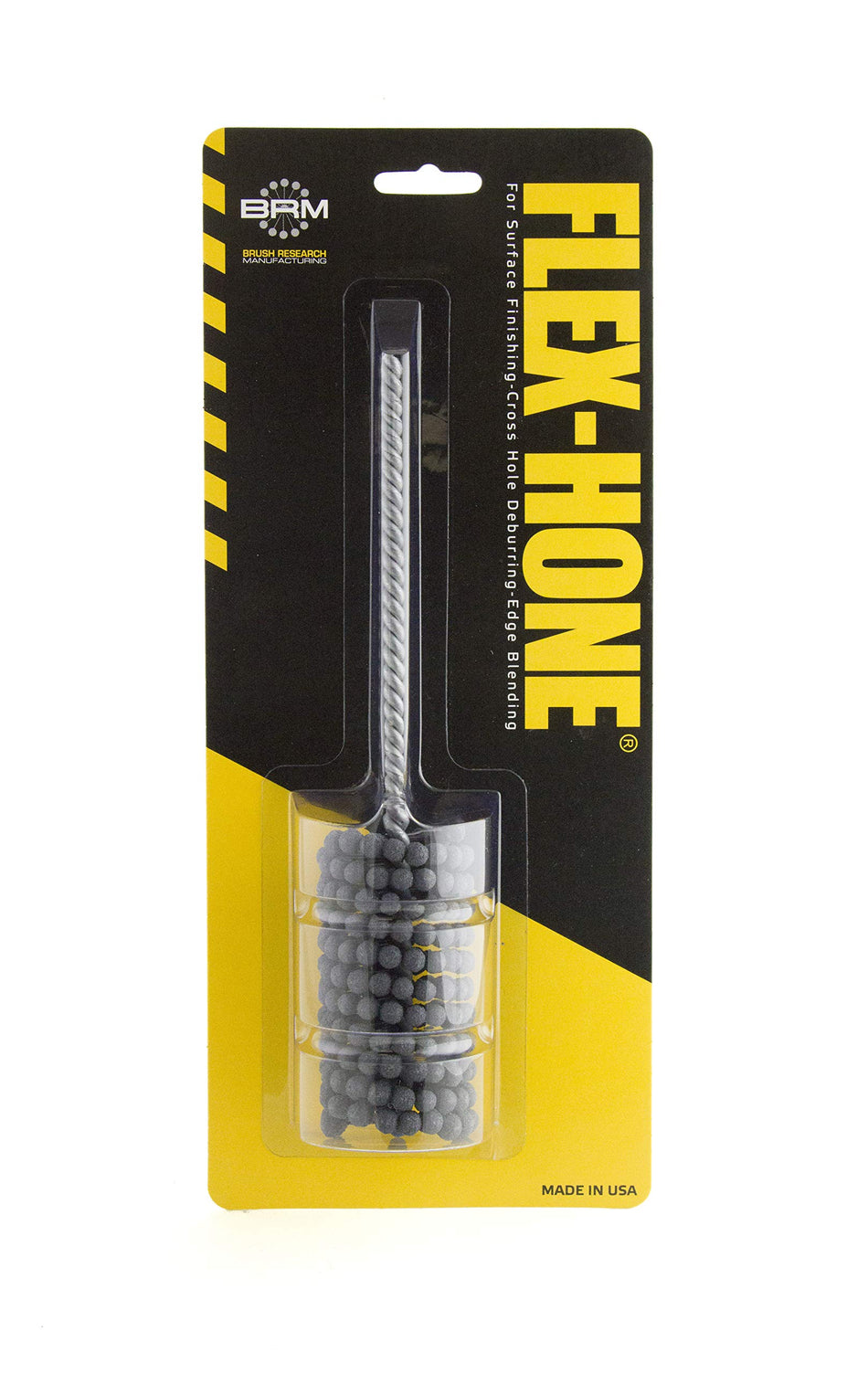 Brush Research BC11424 FLEX-HONEu00ae, 1-1/4 (31.8mm) Diameter, 240 Grit, Silicon Carbide, For Mild Steel, Stainless Steel, Cast Iron and Softer Ferrous Materials