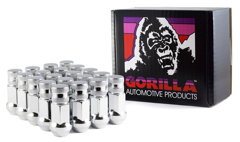 Gorilla Automotive 45138-20 12mm x 1.50 Thread Size Forged Steel Chrome Finish Closed End Lug Nut, (Pack of 20)