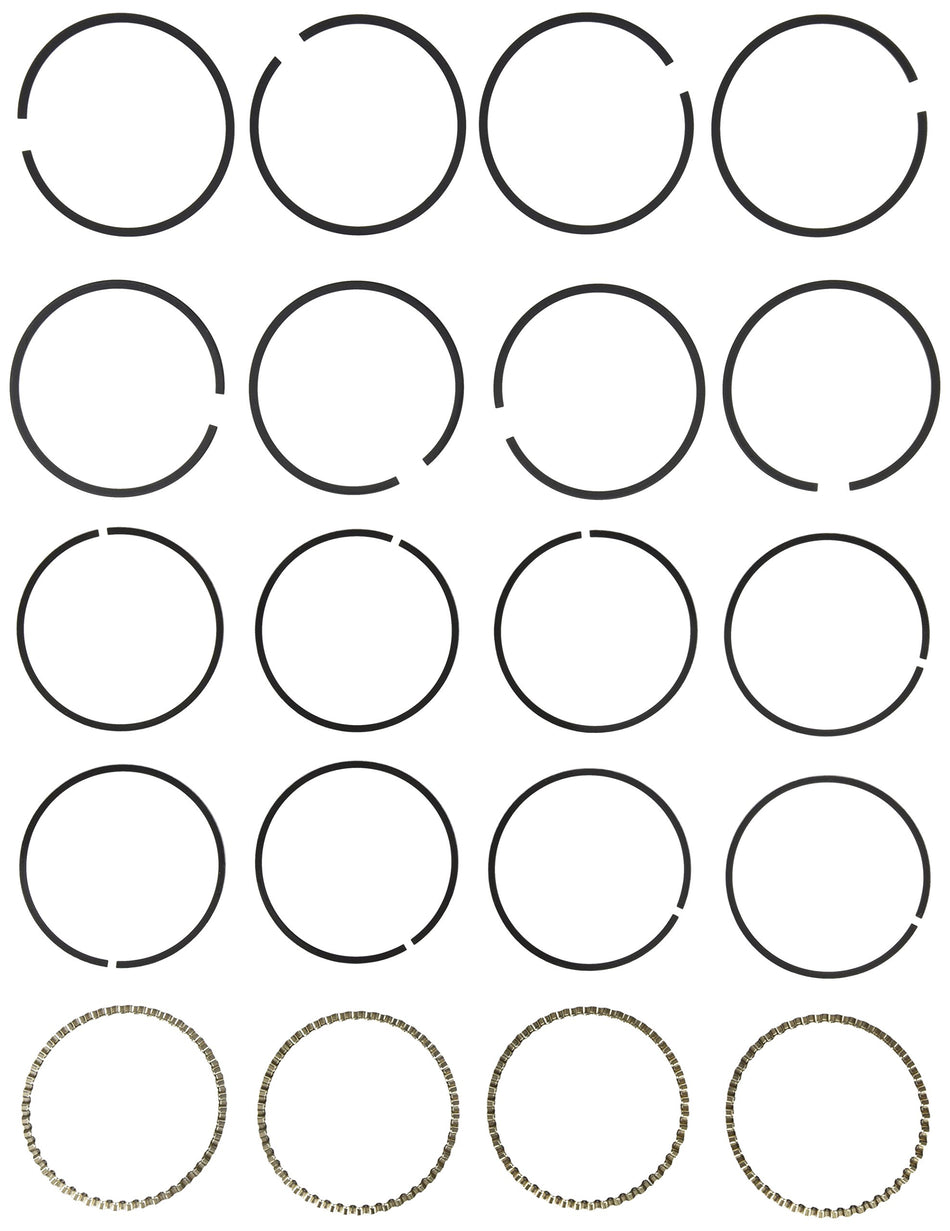 Hastings 6830 4-Cylinder Piston Ring Set
