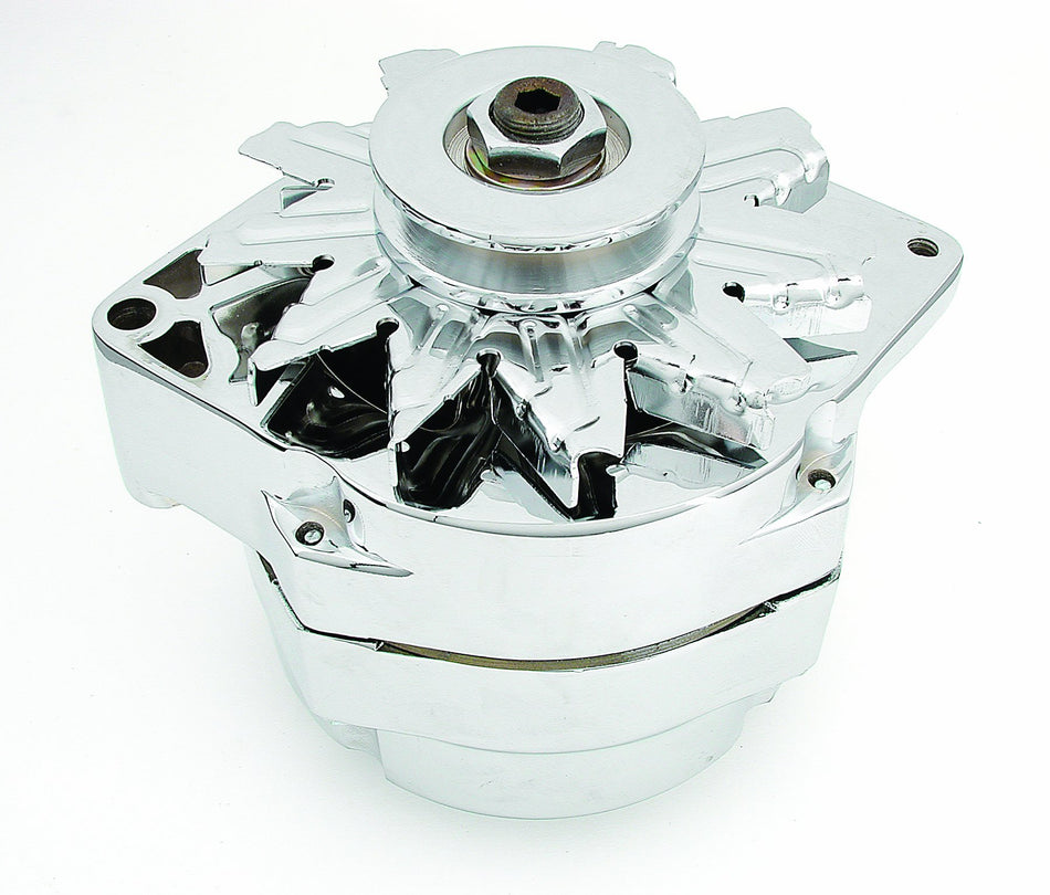 Mr. Gasket Chrome Alternator-Ford