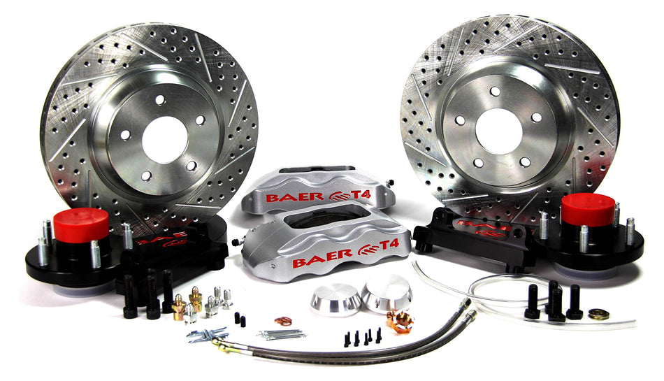 BAER BRAKES 4261383S-BKCZ Brake System (13 Front Track4 Silver 60-64 Lincoln Continental), 1 Pack