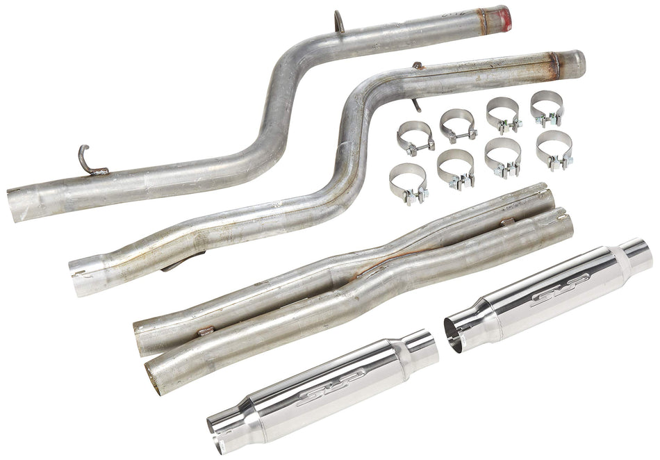 SLP D31026 Exhaust System (2008-14 6.1L/6.4L SRT-8 Challenger LoudMouth (modular) use w/stock exhaust manifolds)