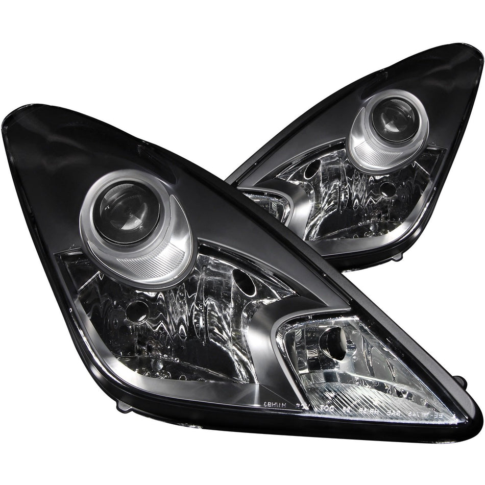Anzo USA 121122 Toyota Celica Crystal Black Headlight Assembly - (Sold in Pairs)