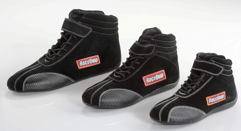 RaceQuip Race Shoes Euro Carbon-L Series SFI 3.3/5 Certified Black Size 6 30500060