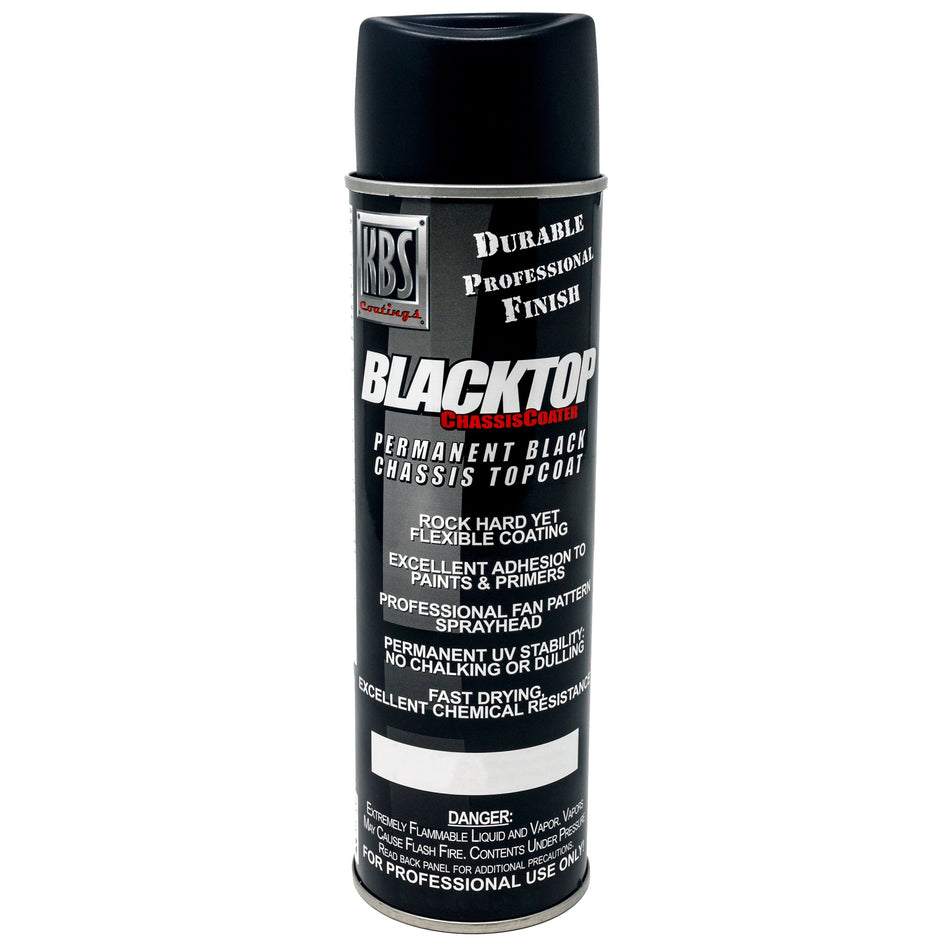 KBS Coatings 8112 Flat Black BlackTop Chassis Paint - 12 fl. oz.