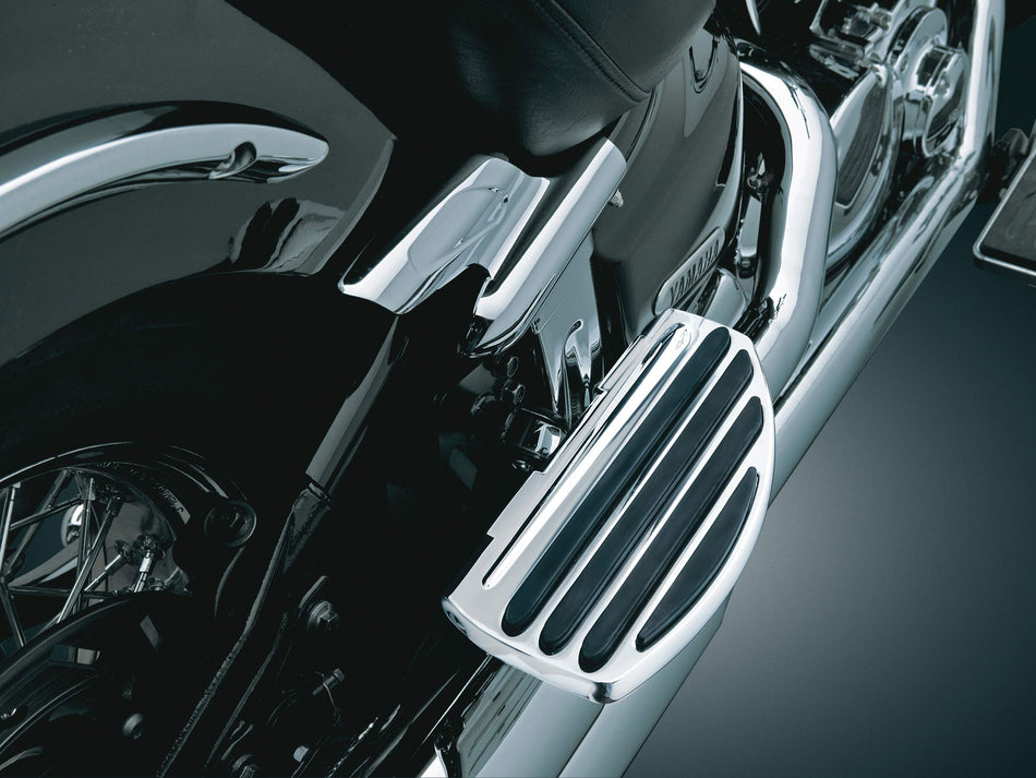 Kuryakyn 4455 Motorcycle Foot Controls: Passenger ISO Board Conversions, Chrome, 1 Pair , black