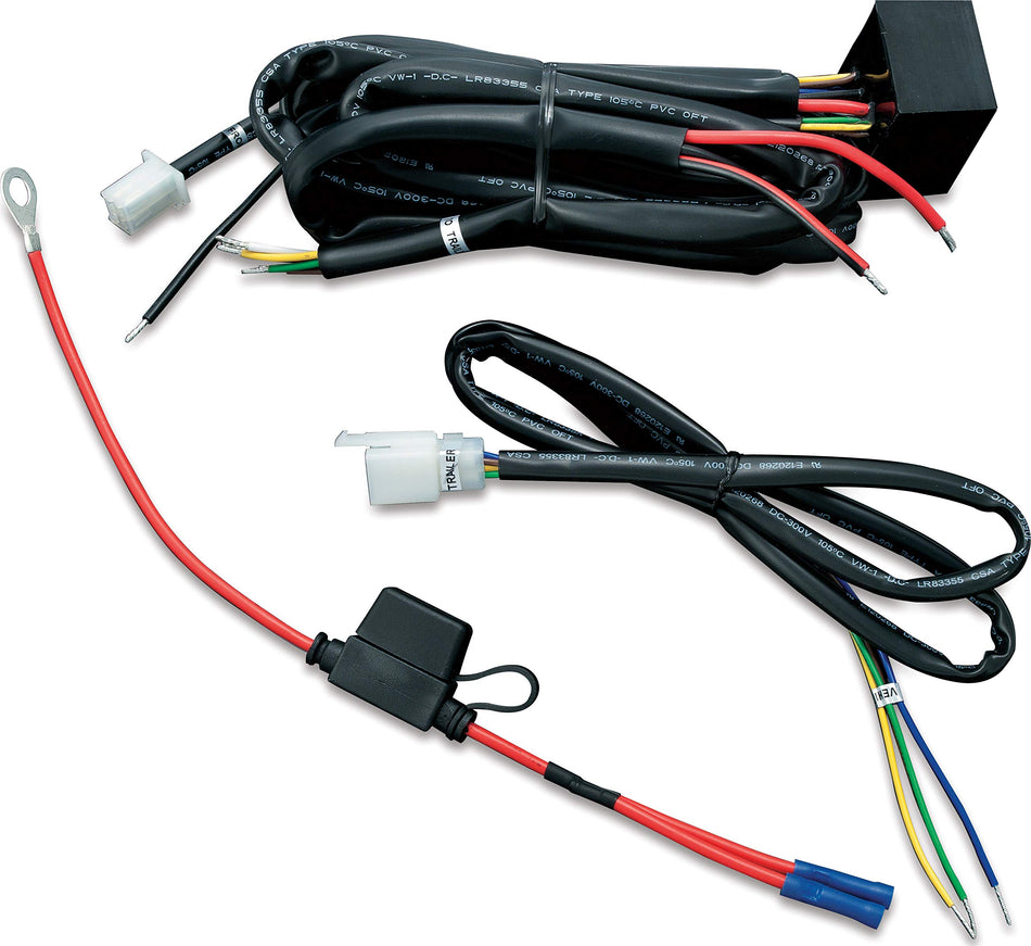 Kuryakyn 7671 Motorcycle Accessory: Universal Trailer Wiring with Relay Harness for 12V Applications , Black