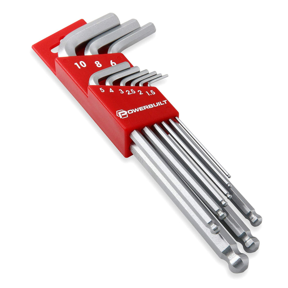 Alltrade 640082 mm Long Arm Ballend Hex Key Set, 9 Piece