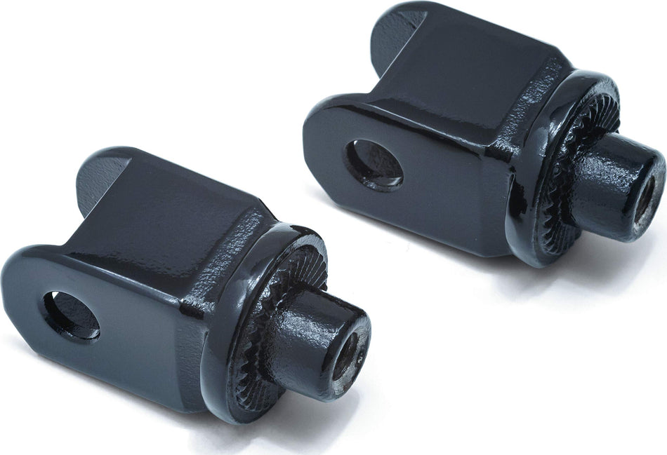 Kuryakyn 8863 Splined Male Mount Peg Adapters for Front Footpegs and Floorboards: 1996-2018 Honda Motorcycles, Gloss Black, 1 Pair